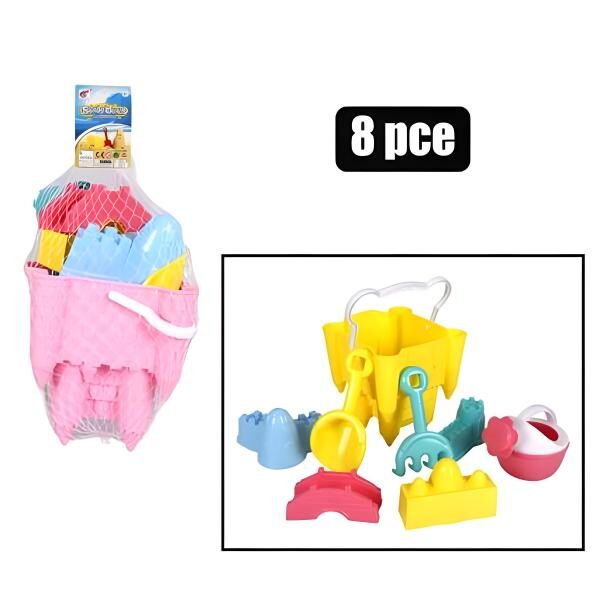 Beach Bucket Play Set – 17cm Bucket & 6 Accessories