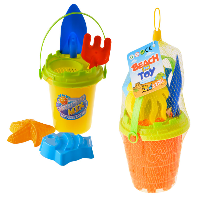 Beach Bucket Play Set - Bucket & 5 Accessories