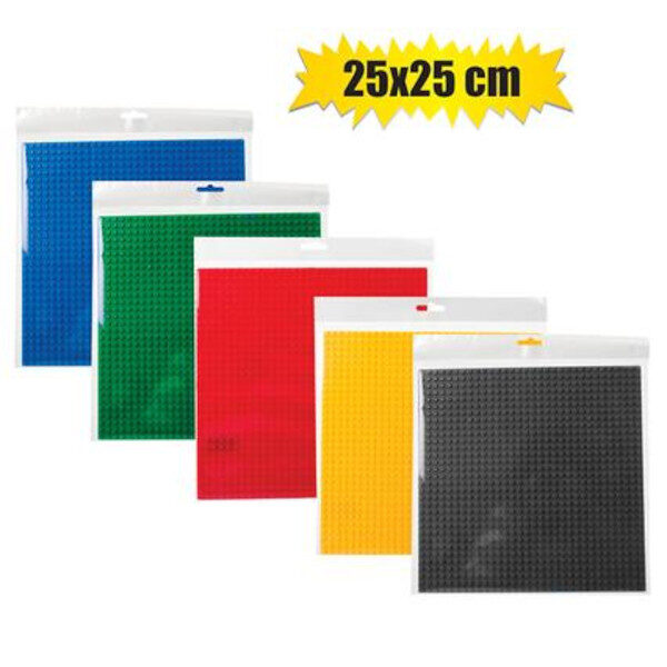 Building Blocks Base Plate - 25 X 25cm, Assorted Colours