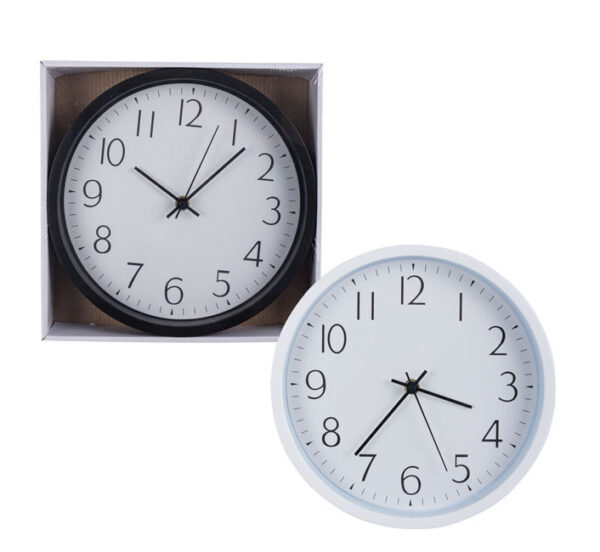 Wall Clock - 24cm, Assorted Colours