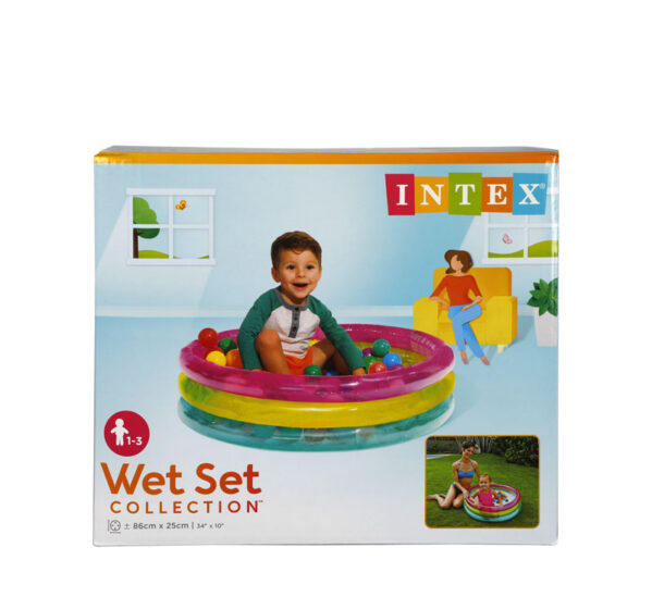 Baby 3-Ring Ball Pit - 86x25cm, Includes 50fun Ballz