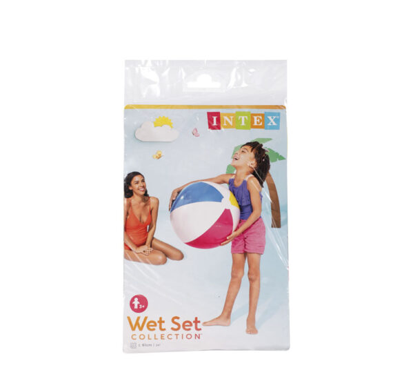 Intex Glossy Panels Beach Ball - 61cm Diameter, Suitable For Ages 3+