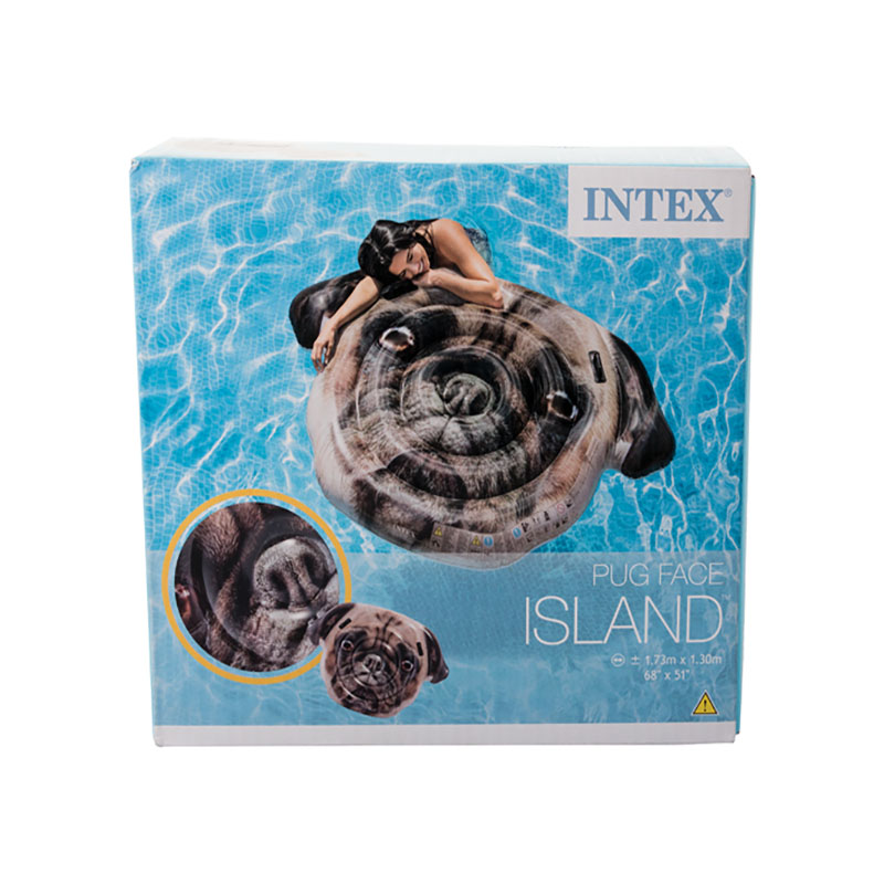 Intex Ride-On Pug Face Island 173x130cm