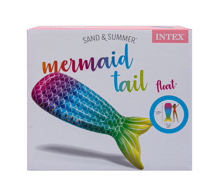 Intex Lounger 178X71Cm Mermaid Tail