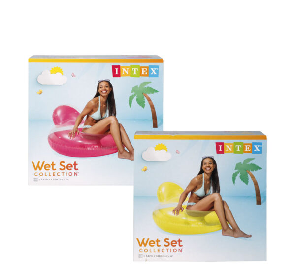 Intex Pillow Back Pool Lounger - 137x122cm