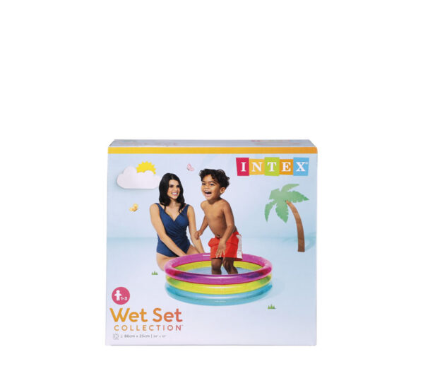 Intex Rainbow Baby Pool - 86 X 25cm, 17cm Water Depth