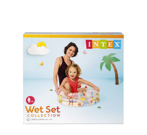 Intex Animals Baby Pool - Ages 1-3, 61x22cm, Repair Patch