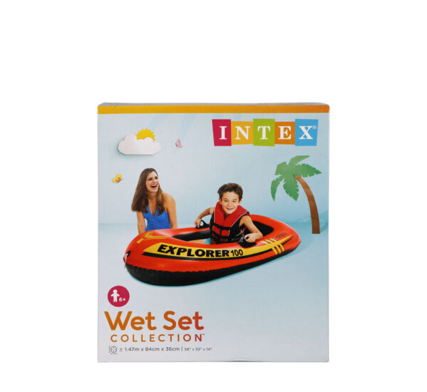 Intex Explorer 100 Boat - 147 X 84 X 36cm