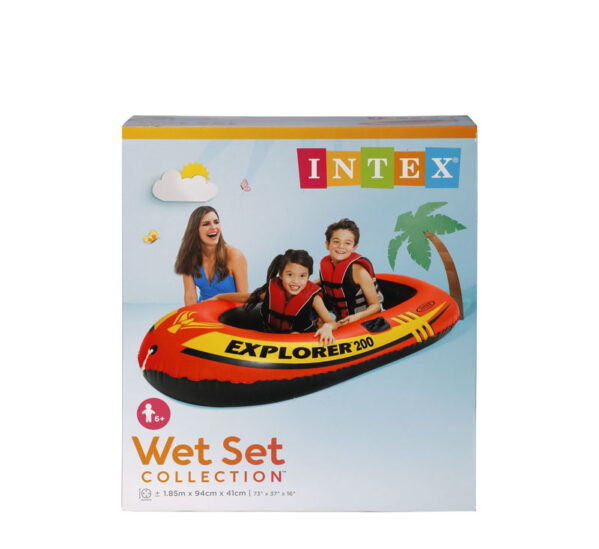 Intex Explorer 200 Boat - 185 X 94 X 41cm