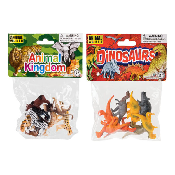 Plastic Animals - 8-Pieces,5cm, Assorted