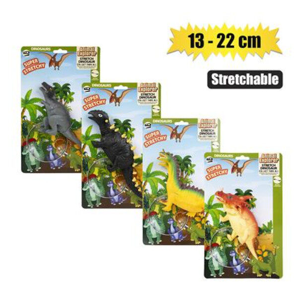 Animals Dinosaurs Stretching Assorted 13-22cm