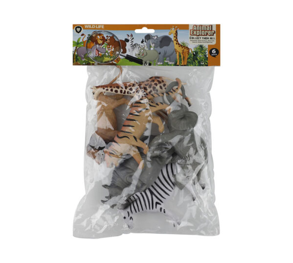 Animals Wild 6Pc 11-18cm