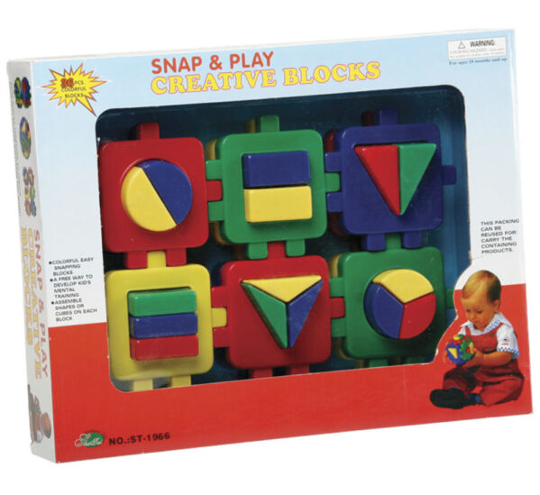 Snap & Play Creative Blocks - Box Of 36-Pieces