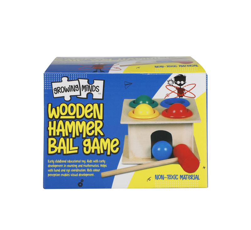 Edu Wood Knock The Ball 11X6.5cm
