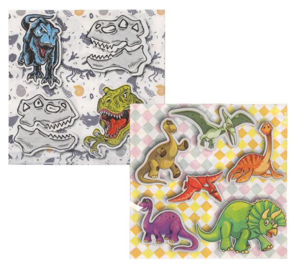 Serviettes 2Ply 33cm 20Pc Dinosaurs