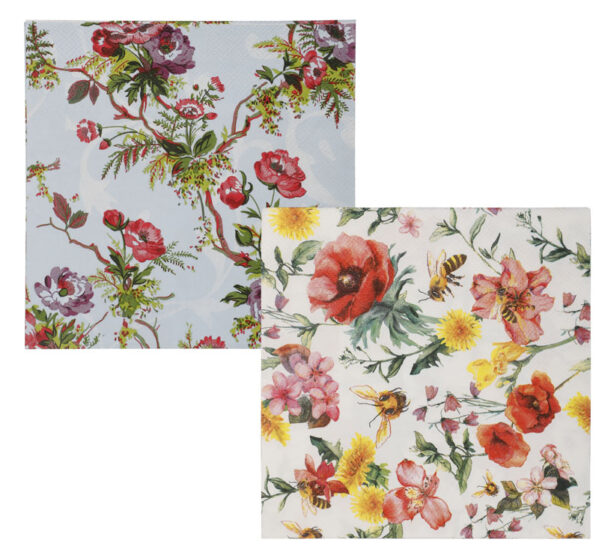 Serviettes 2Ply 33cm 20Pc Peonies