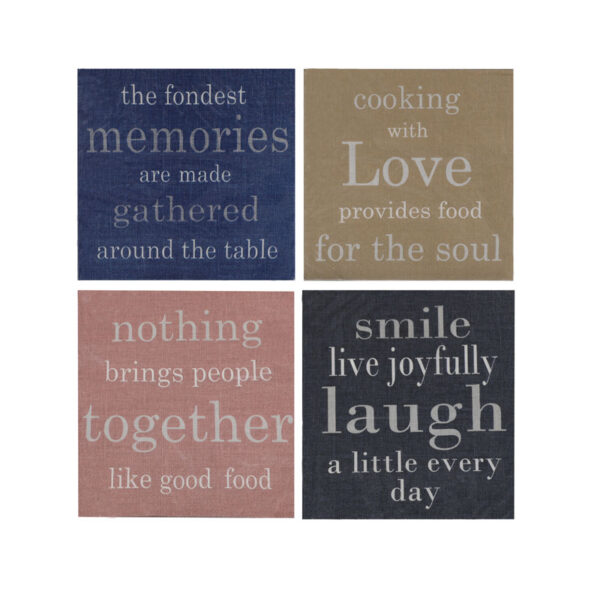Serviettes 2Ply 33cm 20Pc Sayings