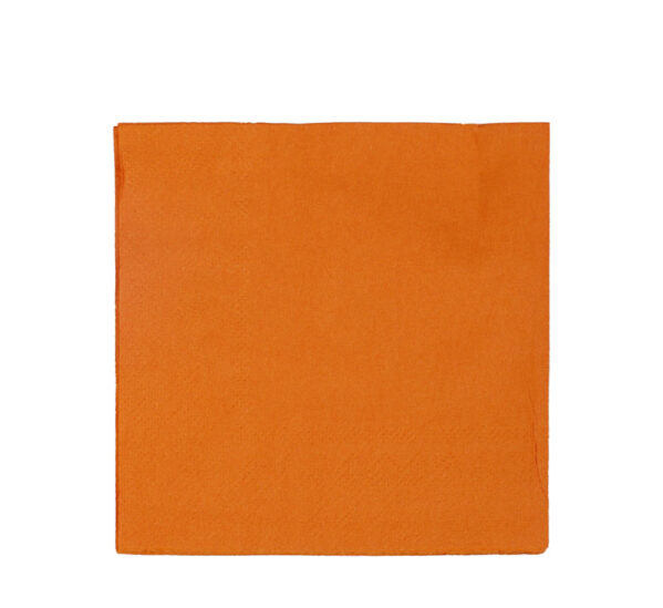 Serviettes 2Ply 33cm 20Pc Plain Orange