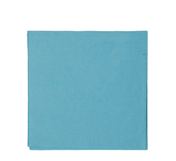 Serviettes 2Ply 33cm 20Pc Plain Turquois