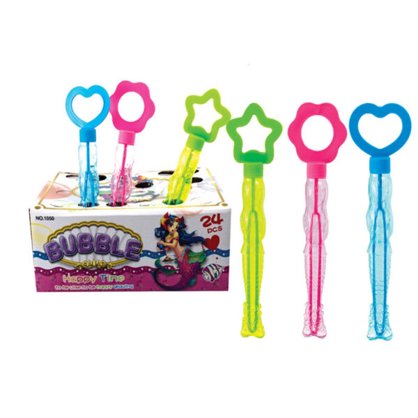 Bulk Pack 24 X Bubbles In Mermaid Bottle - Assorted Colours