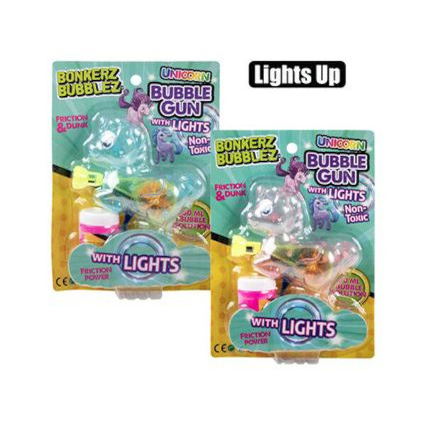 Bubble Novelty Unicorn Gun With Light