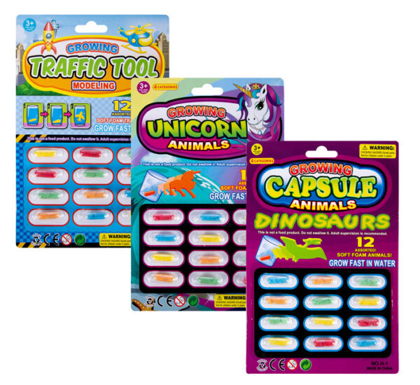 Growing Animals - In Capsules, Assorted