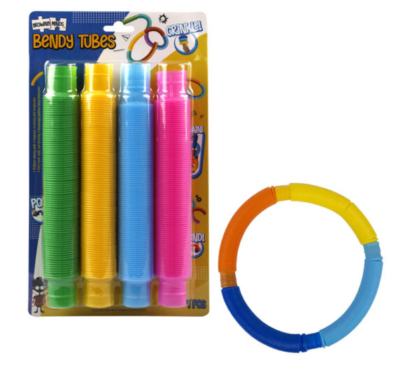Novelty Sensory Tube Plastic 4Pc