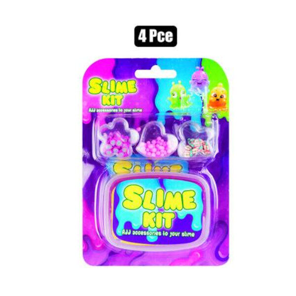 Novelty Slime DIY With Accessories 4pc