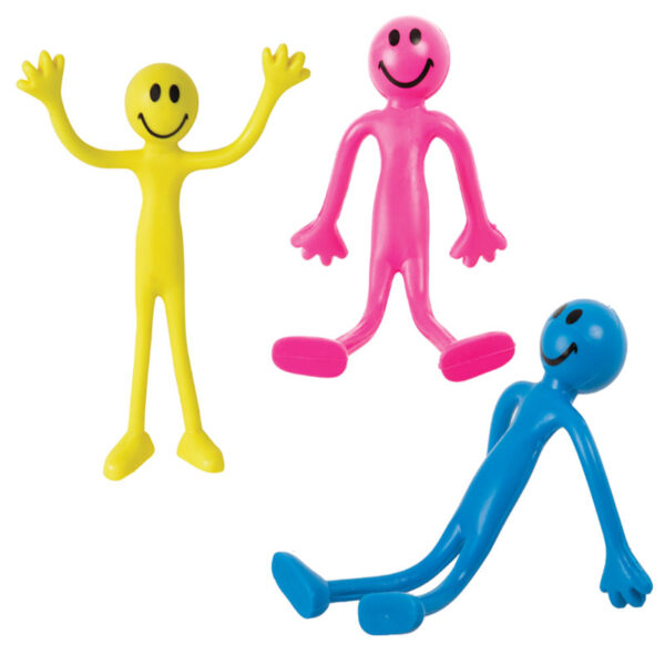 Smiley Bendy - 13cm. Assorted Colours