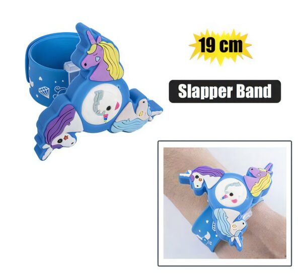 Novelty Slap Band Unicorn Bracelet 19Cm