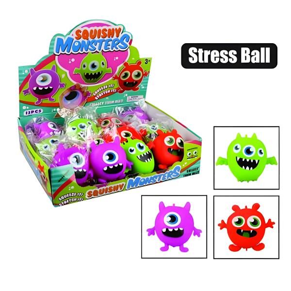 Novelty Ball Stress Monsters Asstd