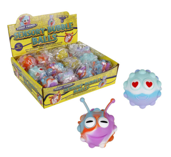 Novelty Sensory Bubble Ball 6-9cm Assorted