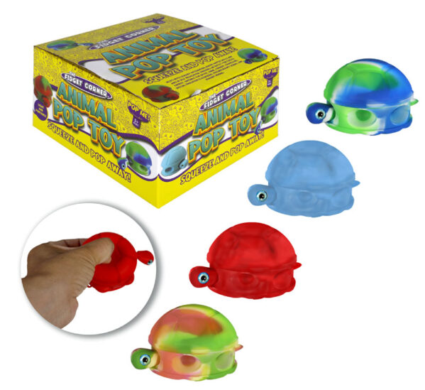 Novelty Sensory Bubble Animal 8cm Asstd