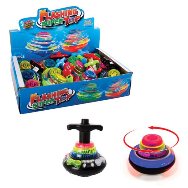 Flashing Spinning Top - 11cm