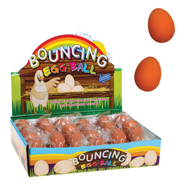 Bouncing Rubber Egg - Assorted Colours