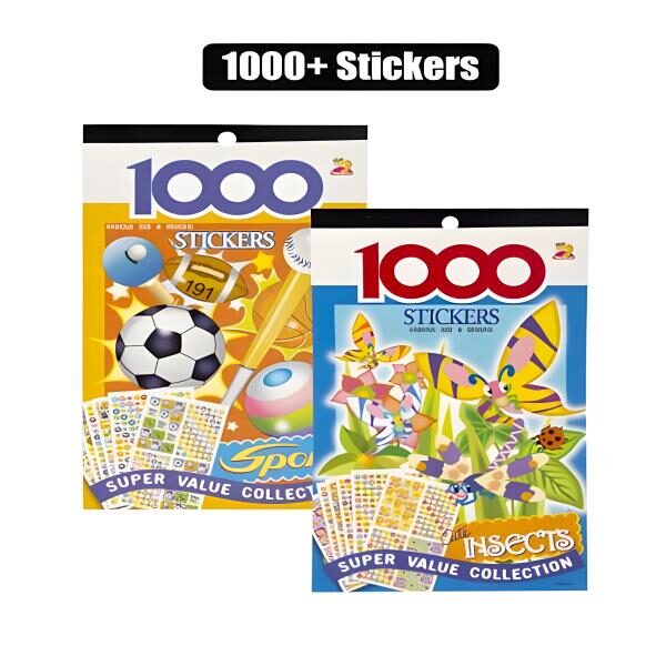 Super Value 1000 Piece Sticker Book - Assorted