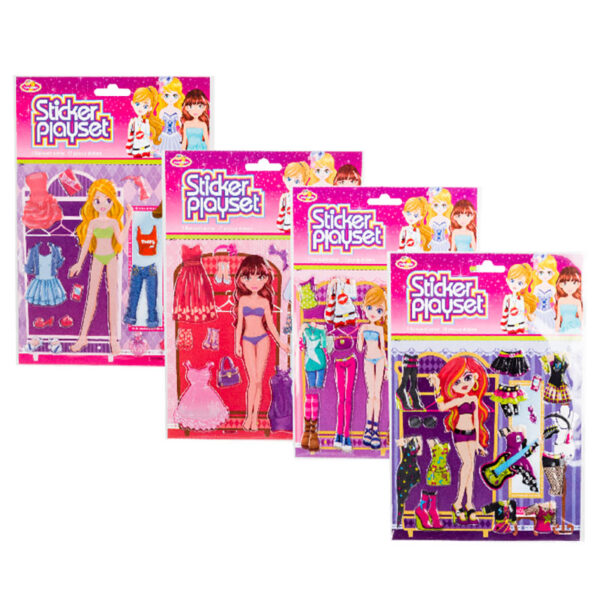 Dress Up Sticker Girl - Puffy