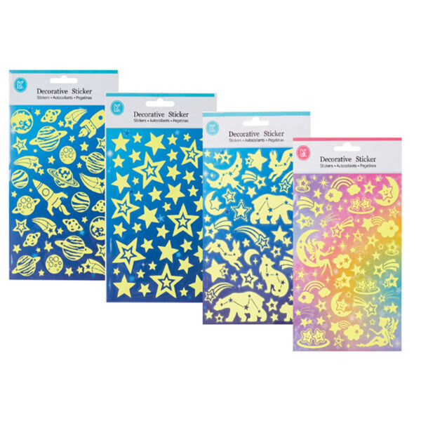 Glow In The Dark Kids Room Decor - Assorted
