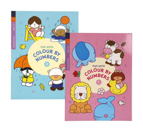 Book Fun With Colour By Numbers 16P Astd
