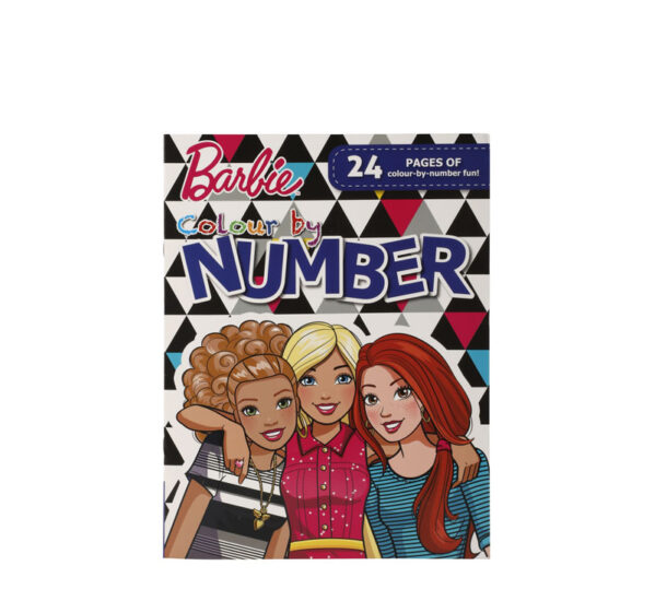 Book Colouring By Numbers Barbie