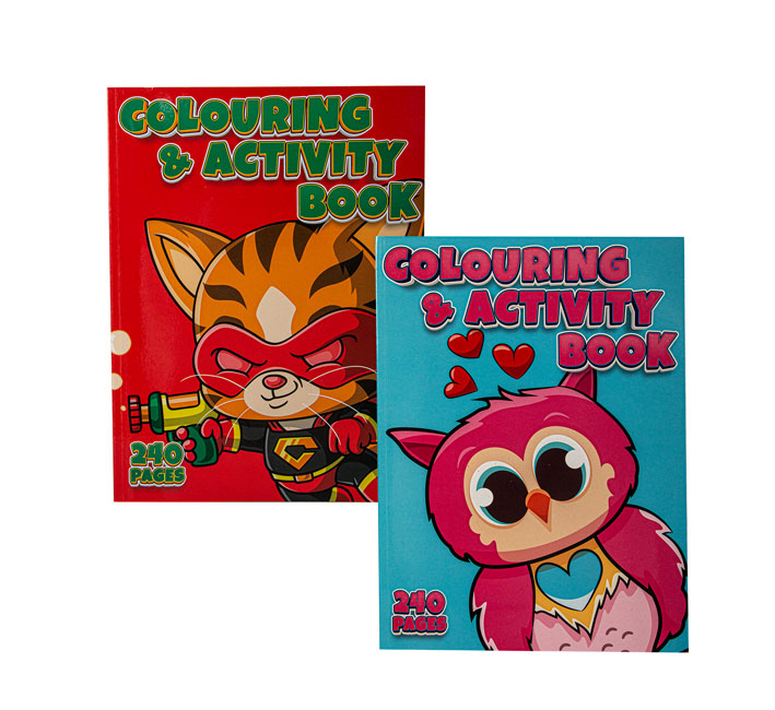 Colouring Book - 240-Page, Assorted