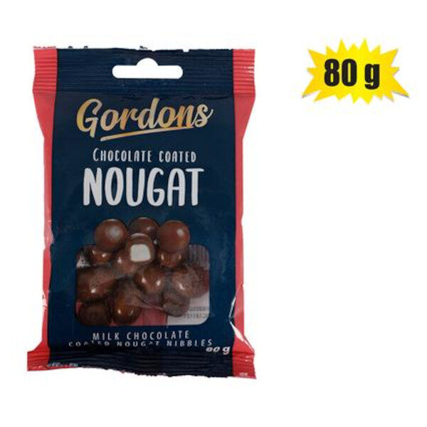 Sweet Chocolate Gordons Nougat 80G (T)