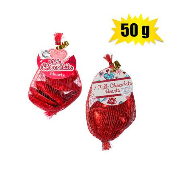 Sweet Chocolate Bag Of Mini Hearts
