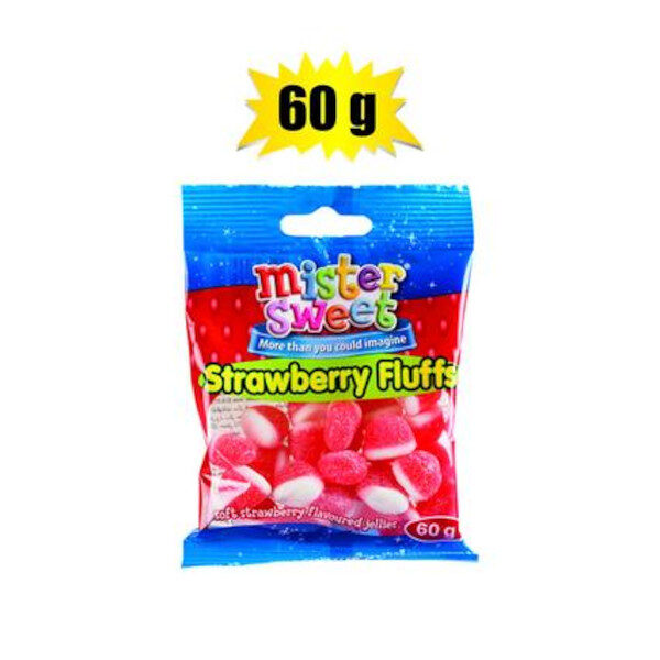 Mister Sweet Strawberry Fluffs – 60g