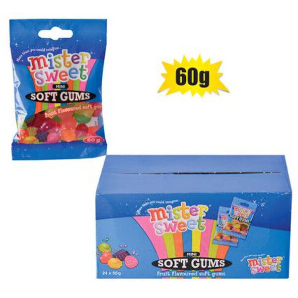 Mister Sweet Mini Soft Gums – 60g Packet
