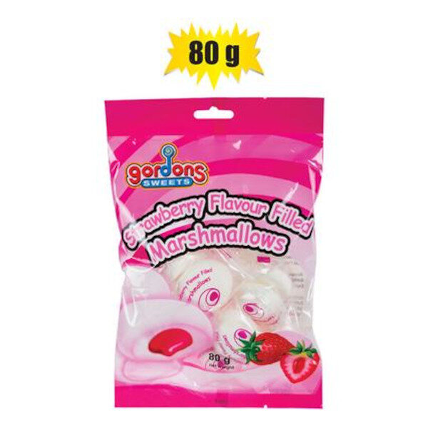 Sweet Mallow Gordons Strawberry Syrup Filled