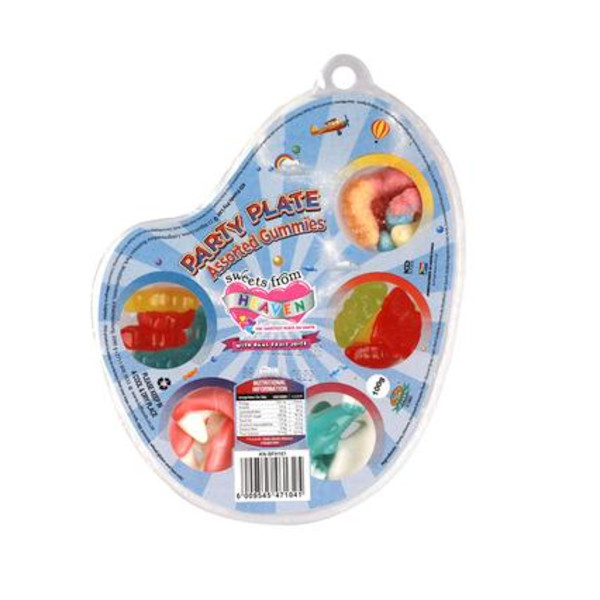 Bulk Pack 12 X Sweet Gummy Party Plate 100G