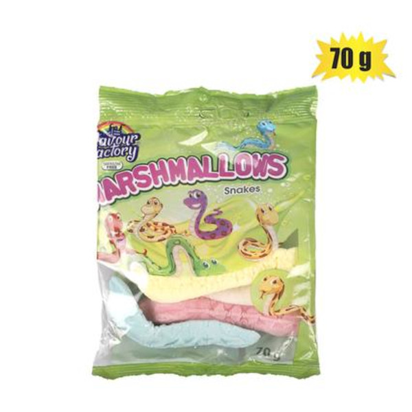 Bulk Pack 18 X Sweet Mallow Snakes 70G