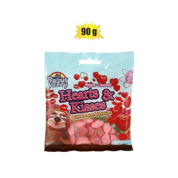 Sweet Gummy Hearts & Kisses 90G