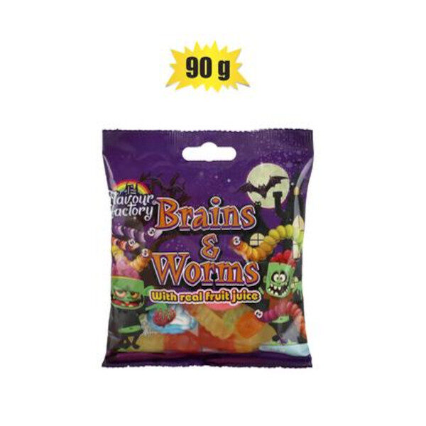 Sweet Gummy Brains & Worms 90G